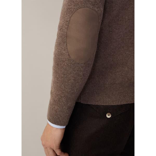 Hackett Lambswool Halv Dragkedja Tröja Brun 2XL Man