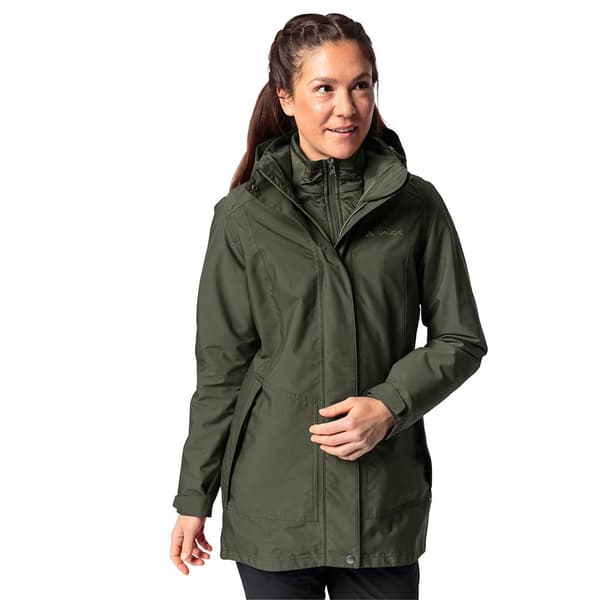 Vaude Idris 3 In 1 Iii Parka Grøn 44 Kvinde