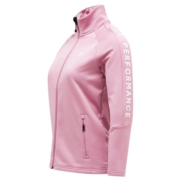 Peak Performance Rider Fleecejacka Med Dragkedja Rosa L Kvinna