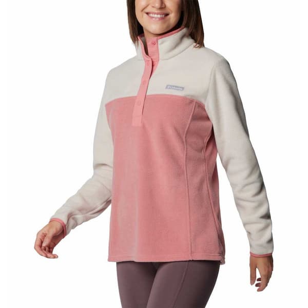 Columbia Benton Springs™ Fleece Med Halv Dragkedja Vit,Rosa 2XL Kvinna