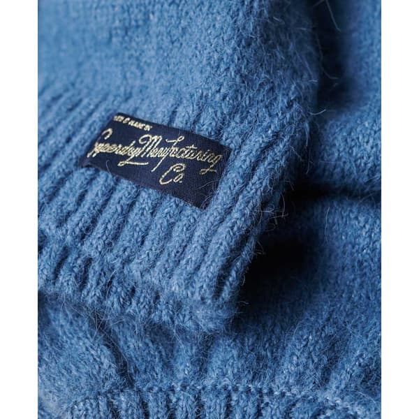 Superdry Slouchy Pattern Tröja Blå M Kvinna