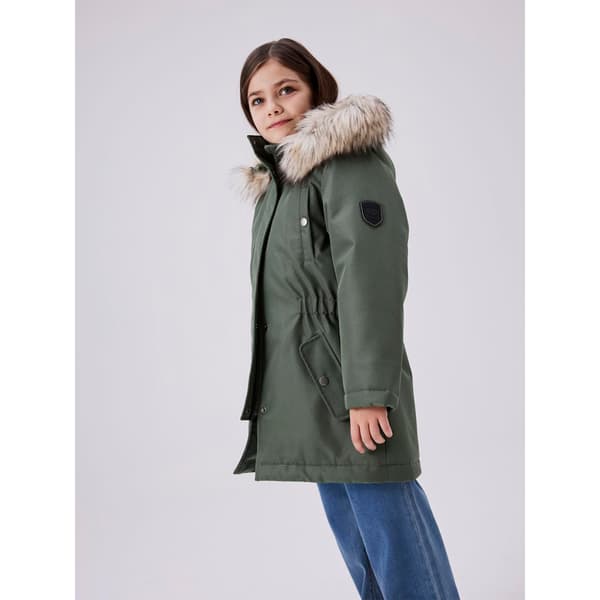 Name It Milla Long Parka Vihreä 8 Years Tyttö