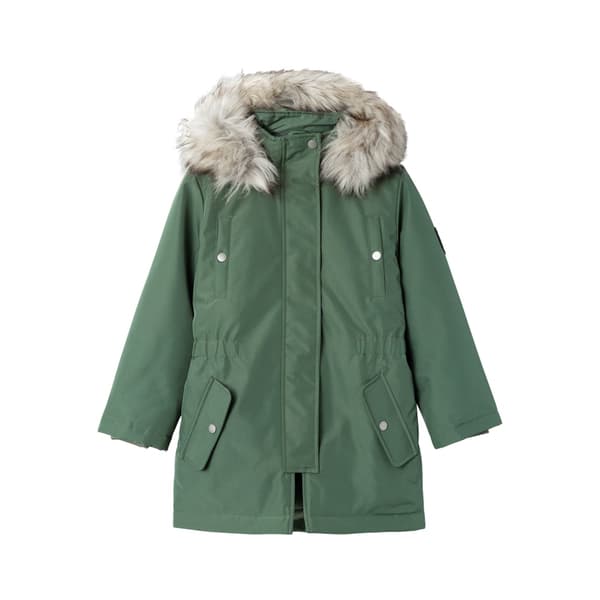 Name It Milla Long Parka Vihreä 8 Years Tyttö