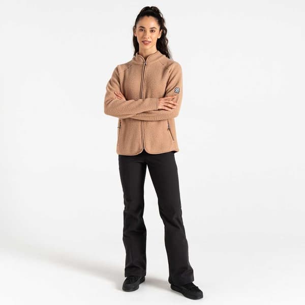 Dare2b Excursion Fleecejakke Med Fuld Lynlås Beige 12 Kvinde
