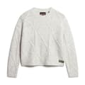 Pikkukuva 2 / 5: Superdry Chunky Cable Korkeakauluksinen Neulepaita Harmaa S Nainen