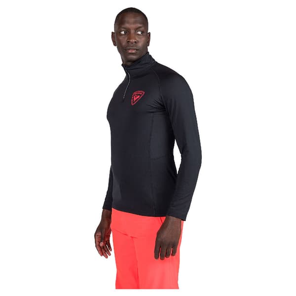 Rossignol New Hero Classique Fleece Med Halv Dragkedja Svart S Man