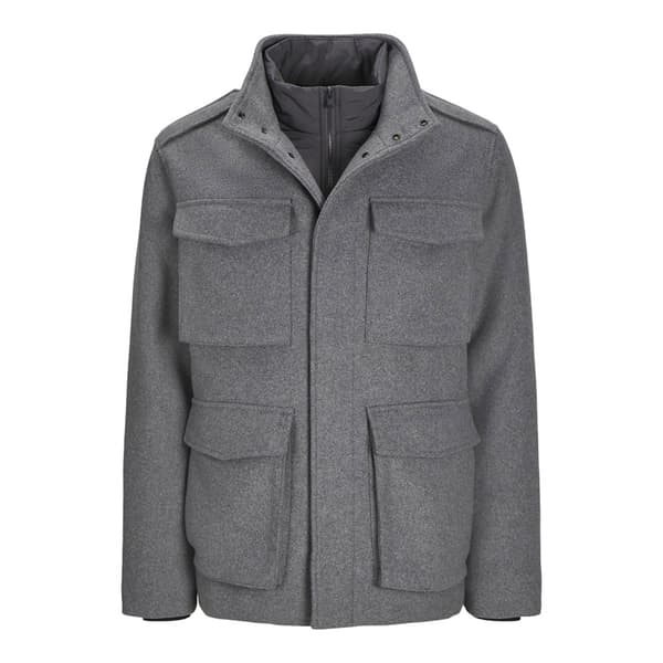 Jack & Jones Alex Wool Blend Field Jacka Grå L Man