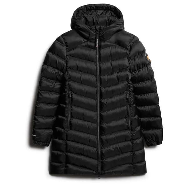 Superdry Fuji Mid Padded Jacka Svart M Kvinna