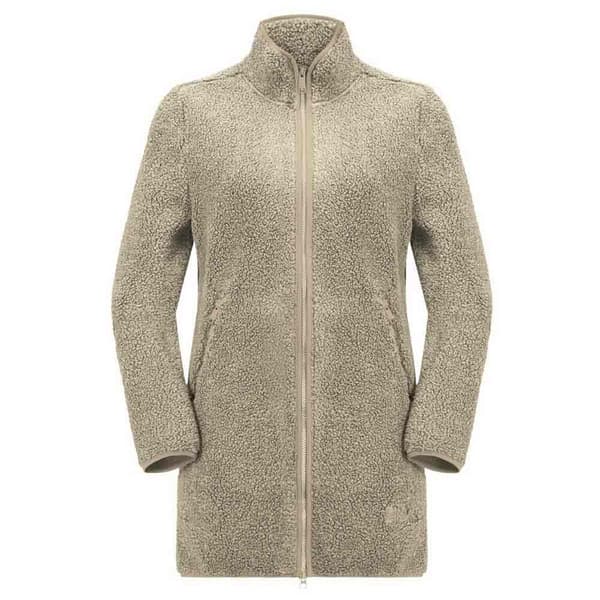 Jack Wolfskin High Curl Coat Jakke Beige L Kvinde