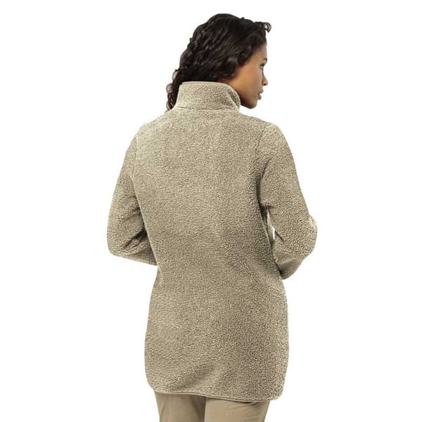 Jack Wolfskin High Curl Coat Jakke Beige L Kvinde