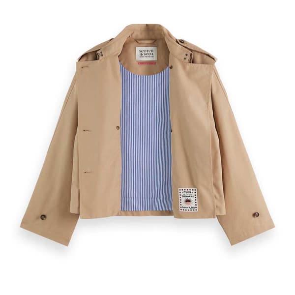 Scotch & Soda 177584 Regnfrakke Beige XS Kvinde