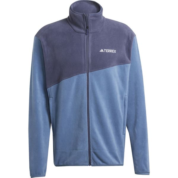 Adidas Terrex Multi Fleecejakke Med Fuld Lynlås Blå L Mand
