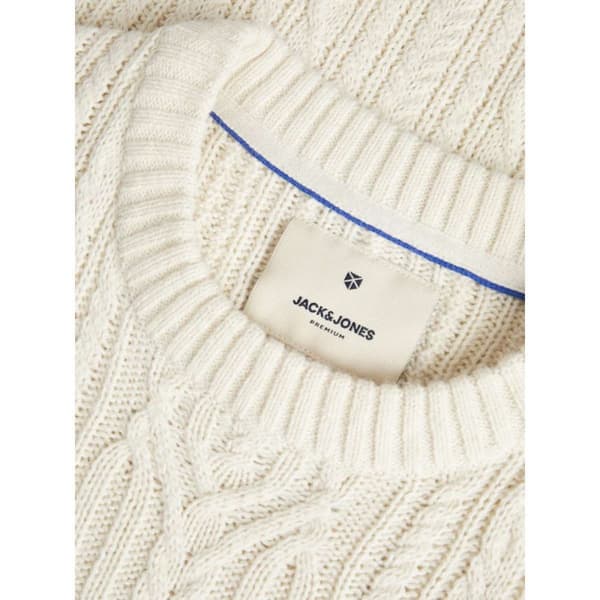 Jack & Jones Diogo Cable Trøje Beige XL Mand