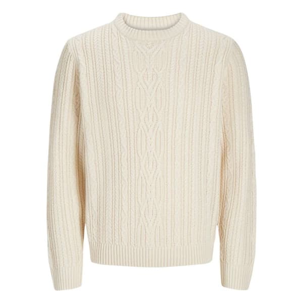 Jack & Jones Diogo Cable Trøje Beige XL Mand