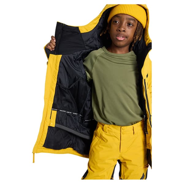 Burton Hillslope 2l Jakke Gul 6-7 Years Dreng