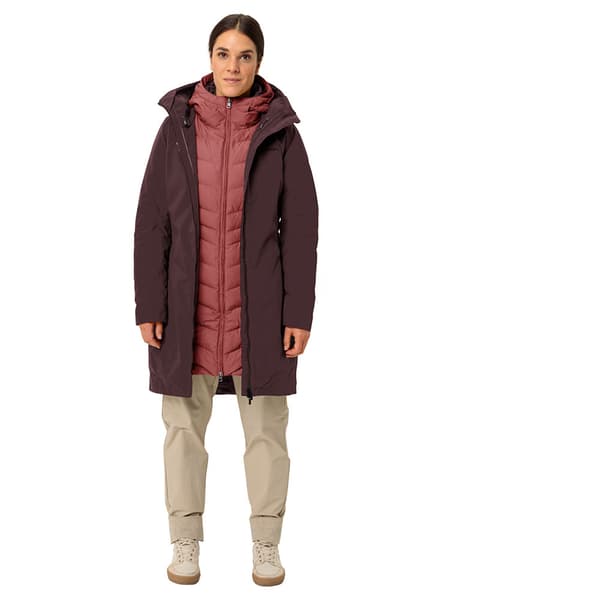 Vaude Annecy 3in1 Iii Avtagbar Jacka Brun 40 Kvinna