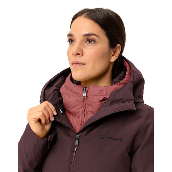 Vaude Annecy 3in1 Iii Avtagbar Jacka Brun 40 Kvinna