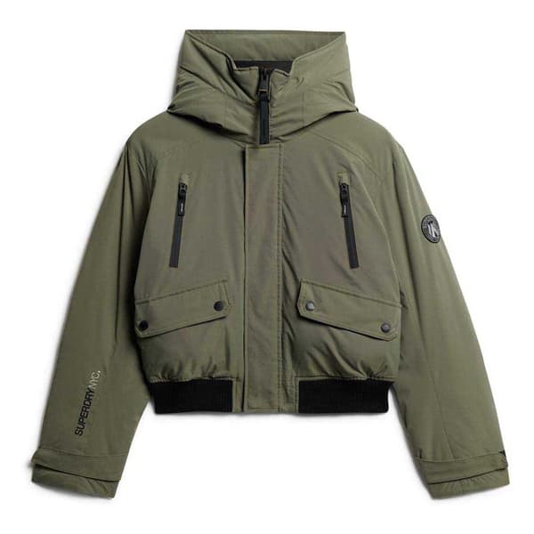Superdry City Padded Bomber-takki Vihreä S Nainen