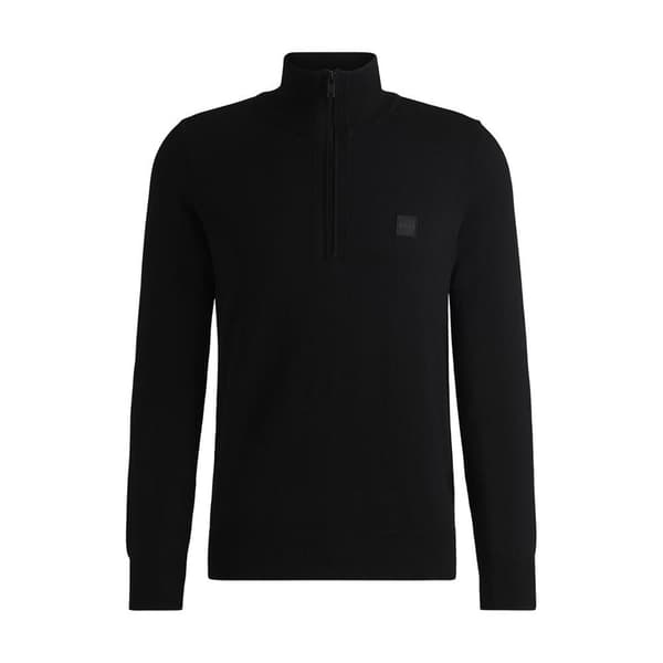 Boss Kanobix S 10265846 Halv Lynlås Sweater Sort L Mand