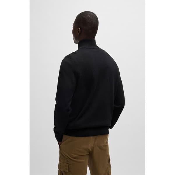 Boss Kanobix S 10265846 Halv Lynlås Sweater Sort L Mand