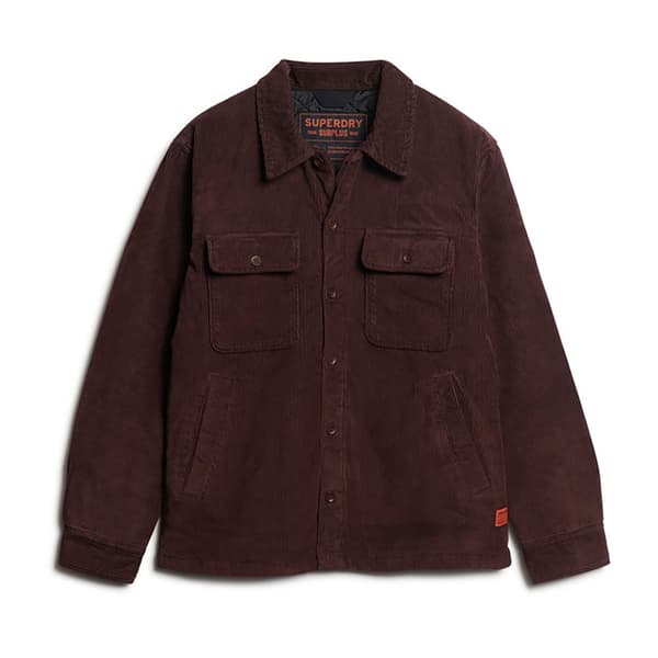Superdry Surplus Corduroy övertröja Brun L Man