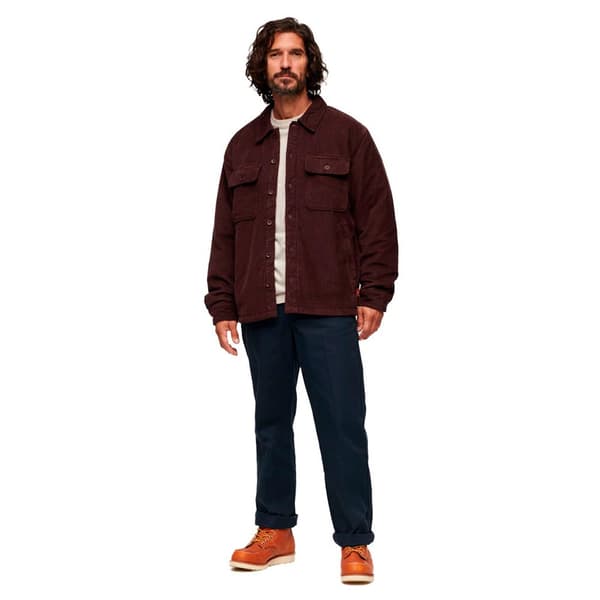 Superdry Surplus Corduroy övertröja Brun L Man