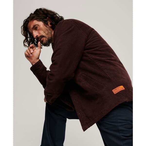 Superdry Surplus Corduroy övertröja Brun L Man