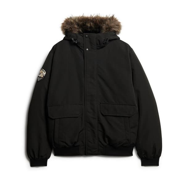 Superdry Everest Faux Fur Bomber-takki Musta L Mies