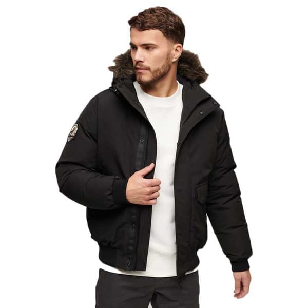 Superdry Everest Faux Fur Bomber-takki Musta L Mies