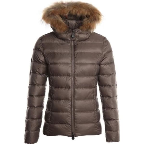 Lyxig dunjacka för kvinnor för extrem kyla - JOTT - Taupe - Gul - Dragkedja - Dam - Fjäder och dun