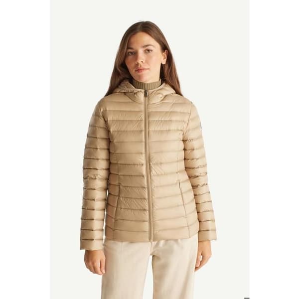 JOTT CLOE Beige dunjacka dam - Lätt och åtsittande - Fjäder- och dunfyllning