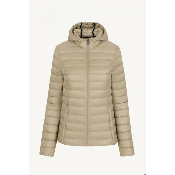 JOTT CLOE Beige dunjacka dam - Lätt och åtsittande - Fjäder- och dunfyllning