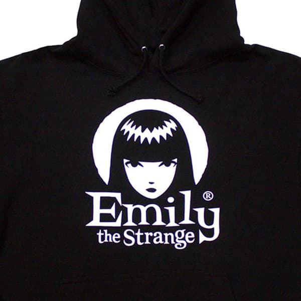 Emily The Strange Halo Logo Pullover Hoodie