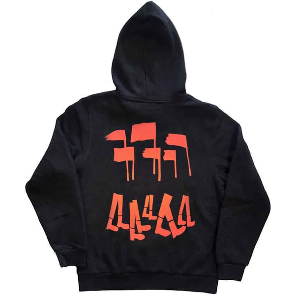 Depeche Mode Hoodie Red Band Logo Violator Global Spirit Tour Pullover