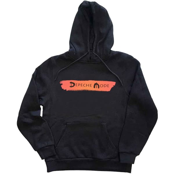 Depeche Mode Hoodie Red Band Logo Violator Global Spirit Tour Pullover
