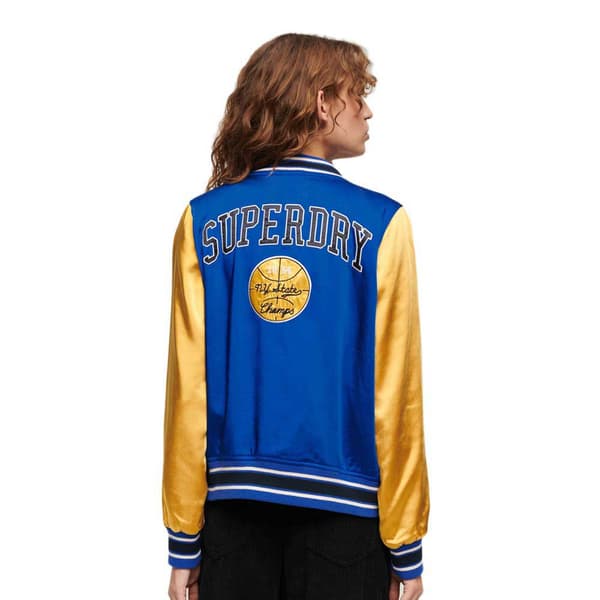 Superdry Luxe Varsity Jacka Blå XS Kvinna