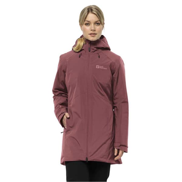 Jack Wolfskin Heidelstein Ins Frakke Rød XS Kvinde