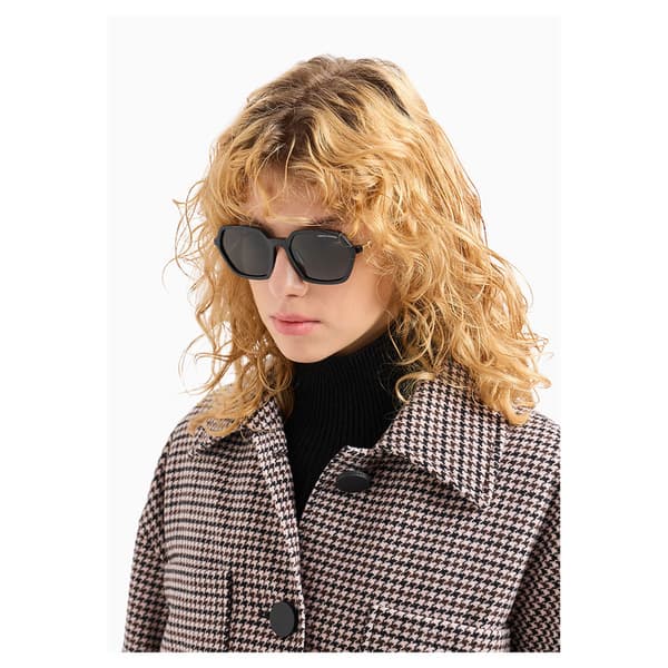 Armani Exchange 6dym1h_ym1rz Striktrøje Med Høj Hals Sort L Kvinde