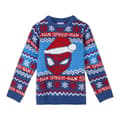 Miniatyrbild 3 av 5: Cerda Group Knitted Christmas Spiderman Tröja Blå 3 Years
