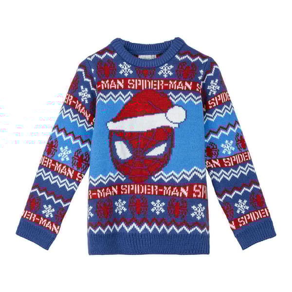 Cerda Group Knitted Christmas Spiderman Tröja Blå 3 Years