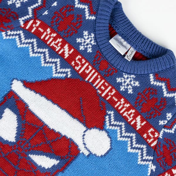 Cerda Group Knitted Christmas Spiderman Tröja Blå 3 Years