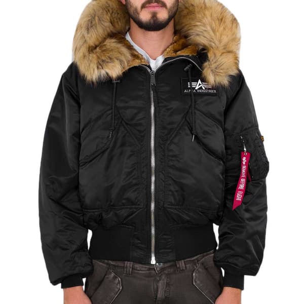 Alpha Industries 45p Custom Jakke Sort XL Mand