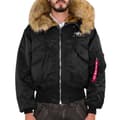 Miniatyrbillede 1 af 2: Alpha Industries 45p Custom Jakke Sort XL Mand