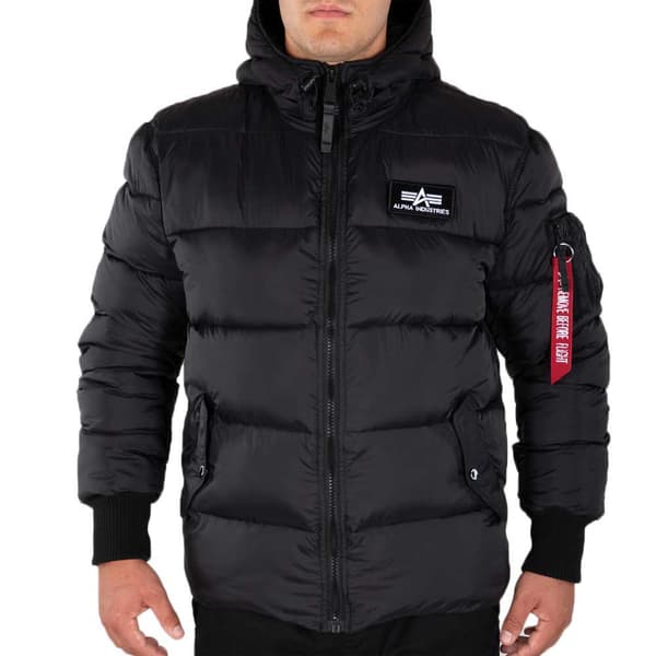 Alpha Industries Hooded Puffer Fd Jacka Svart L Man