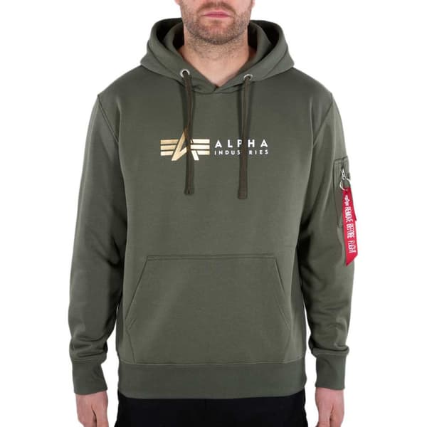 Alpha Industries Label Trøje Grøn L Mand