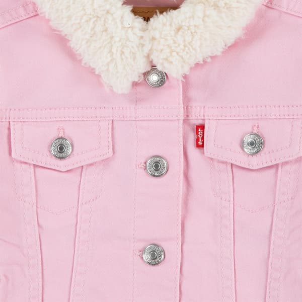Levi´s ® Kids Sherpa lined trucker Jacka Rosa 18 Months Flicka