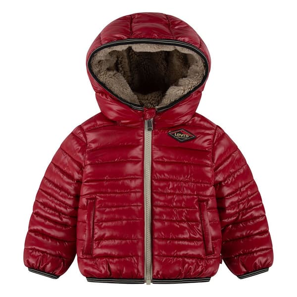 Levi´s ® Kids Sherpa Lined Puffjacka Röd 6 Months Pojke