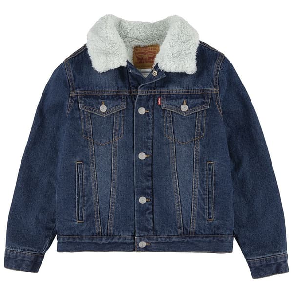 Levi´s ® Kids Sherpa Trucker Jacka Blå 14 Years Pojke