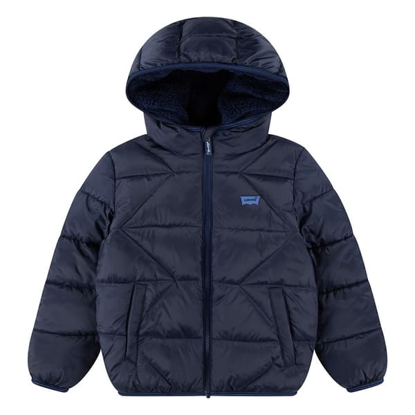 Levi´s ® Kids Sherpa Lined Puffer Jakke Blå 18 Months