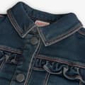 Miniatyrbillede 4 af 4: Boboli Denim Knit Jakke Blå 12 Months